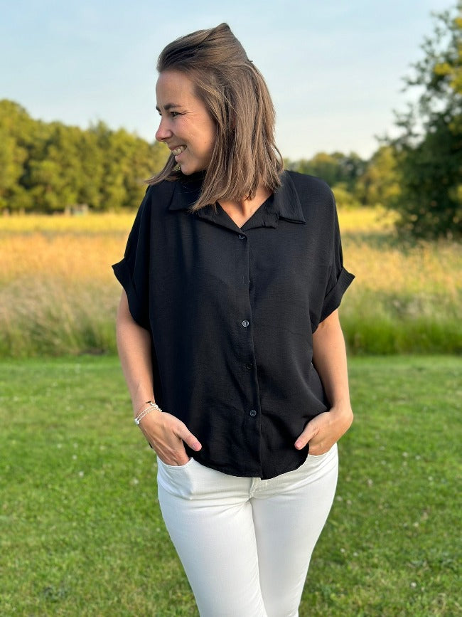 ANNA Blouse Zwart